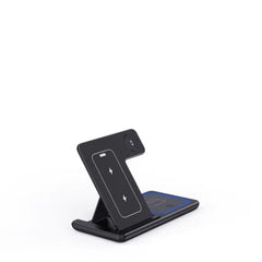 3 In 1 LED Fast Wireless Charger Stand Foldable Charging Station